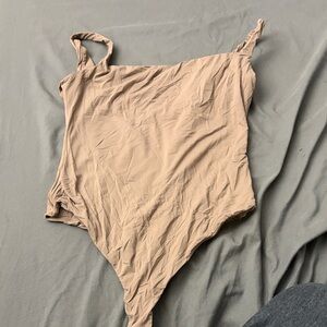 SKIMS Taupe One-Piece Bodysuit